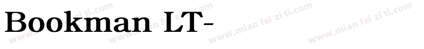 Bookman LT字体转换